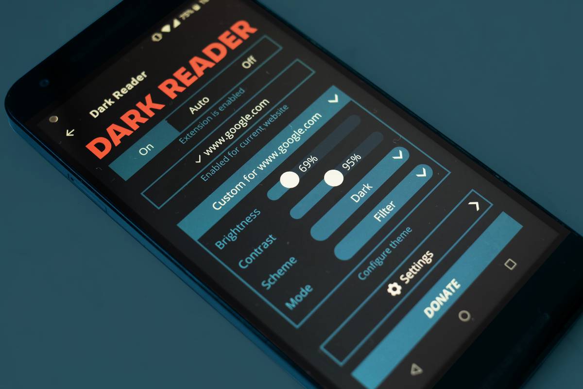 Dark Reader on Firefox for Android