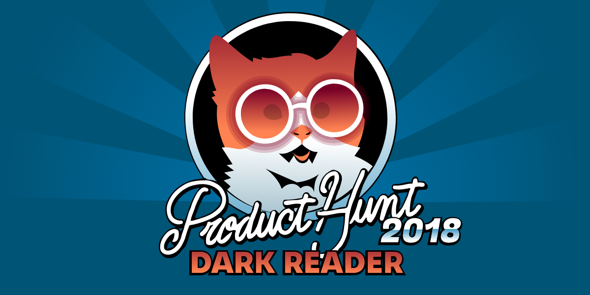 Dark Reader got nominated for Product Hunt Golden Kitty award