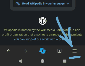 Click Edge menu icon