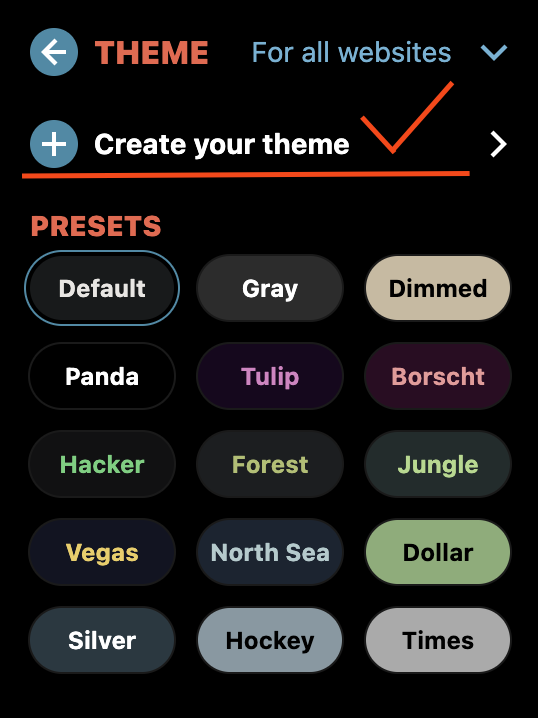 Theme create