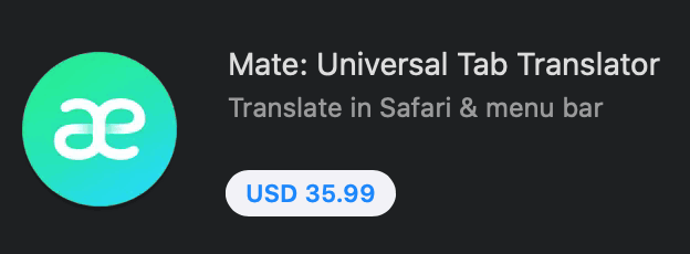 Mac App Store - paid Safari extension screenshot