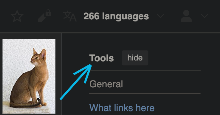 Wikipedia dark mode tools